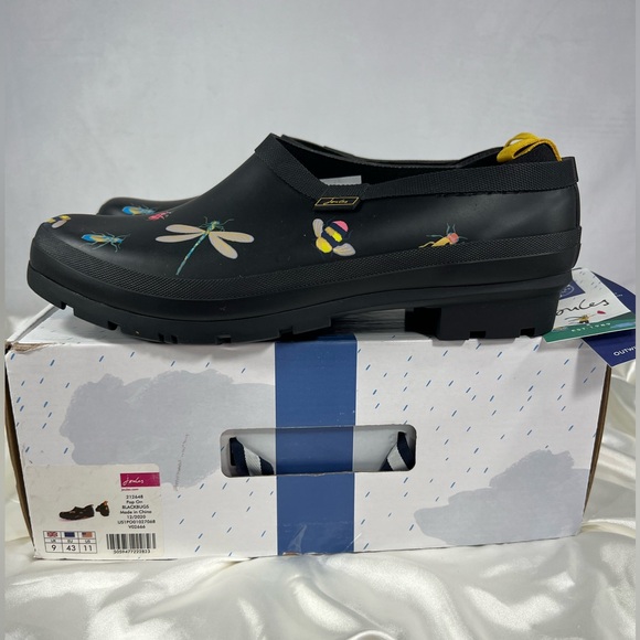 NEW Jules Rain Boot Shoe Black Bugs Size 11 - Picture 3 of 8